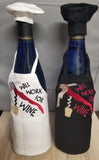 Wine Bottle Aprons and Hats